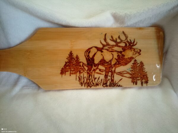 Handcrafted Wildlife Pyrography Cutting Board
